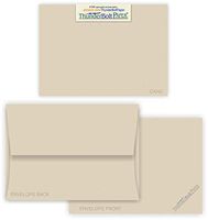 5X7 Blank Cards with A-7 Envelopes - Driftwood Tan Fiber - 15 Sets - Matching Pack Taupe Color - Invitations, Greeting, Thank Yous, Notes, Holidays, Weddings, Birthdays, Announcements - 80# Cardstock