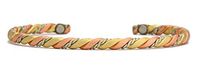 BillyTheTree Jewelry Nepal Brushed - Sergio Lub Copper Magnetic Therapy Bracelet - Made in USA! (lub507)| Size| Medium - 6 to 7 inches