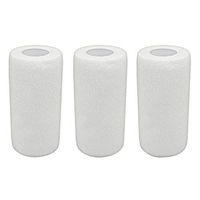 COMOmed Self Adherent Cohesive Bandage Latex FDA Approved 4"x5 Yards First Aid Bandages Stretch Sport Wrap Athletic Tape for Wrist Ankle Sprain and Swelling,White(3 Rolls)