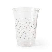 Susty Party Supplies SPCUP18GRY116 PLA Party Cup, 16-Ounce, 50-Pack,Grey Star