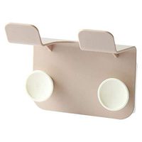 LOSYU Ultra-Light Creative Hair Dryer Holders, Muti-Function Plastic Hair Dryer Rack, Wall Mounted, with Round Plug Storage Hooks, Bathroom Organizer Stand, Home Hotel (Color : Brown)