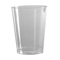 WNA T8T Comet Plastic Tumbler, 8 oz, Clear, Tall, 25/Pack