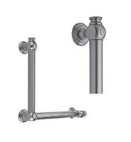 Jaclo G60-16H-12W-RH-MBK Straight Smooth with End Caps Grab Bar, Oil Rubbed Bronze