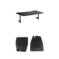 Durable Wheelchair Tray Table with 2 Cup Holders and Wheelchair Footrests Swing Away Footrest Replacements Parts for Most Standard Wheelchairs