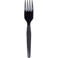 Dixie FM507CT Plastic Cutlery, Heavy Mediumweight Forks, Black, 1000 per Carton