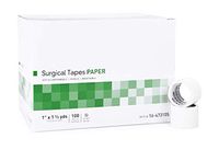 Medical Tapes. Case of 800 Surgical Tapes 1" x 1.5 yds. Non-sterile Paper Tape for dressings and Medical Devices. Pressure-Sensitive Adhesive Tapes. Hypoallergenic, Latex-Free.