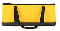 R&B Fabrications 443YL Vinyl/Plastic Medium Tool Bag,"Tuff Bottom", 21" Length x 9" Width x 9.5" Height, Yellow