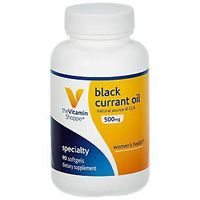 The Vitamin Shoppe Black Currant Oil 500MG, Natural Source of GLA, Promotes Healthy Skin, Women's Health (90 Softgels)