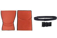 Replacement Anti Bacterial Back & Seat Cushions in Orange Emola Set- for Karman S-ERGO105F16SS Ergonomic Wheelchair - Fit to Seat Size 16"x17" and Free Wheelchair Black Seatbelt!