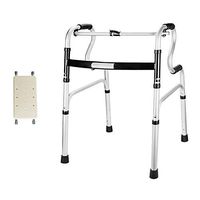 Walkers for Seniors with Seat Elderly Walker Disabled Walker Armrest Auxiliary Walking Bracket Rolling Walkers (Color : Silver, Size : #3)