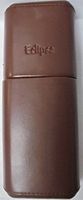 1 Eclipse Brand S Series Brown Luxury Leatherette Cigar Case with Cedar Lining. Fits 2 Cigars S3366BR