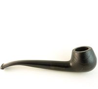 Ebony Sand Blast Tobacco Pipe - Model No: Beer 40 - Hand Made from Pearwood Roots