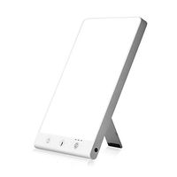 OWIKAR UV-Free 10000 Lux LED Therapy Light, Bright White Therapy Lamp with 3 Adjustable Brightness Levels, Timer Setting & Memory Function, Foldable Standing Bracket for Home Office