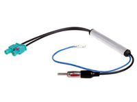 TWIN FAKRA Two Way TO Single DIN Connector Adapter Cable Car DVD Head Unit Stereos Radio Aerial Antenna ADAPTOR Cable for AUDI VW SKODA BMW by HitCar