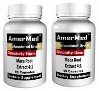 Maca Root Supplement, 90 Caps (2 BOTTLES) by AmerMed
