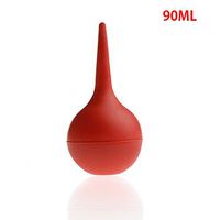 Pink-day 30/60/90/120ml Laboratory Tool Rubber Suction Ear Washing Syringe Squeeze Bulb 1Pc (90 mL)
