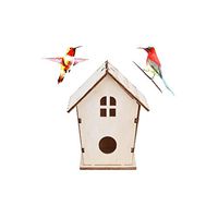 Elevin(TM) Nest DOX Nest House Bird House Bird House Bird Box Bird Box Wooden Box (B : 11x9cm)