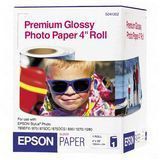 Epson Premium Photo Paper Glossy, 4" x26' Roll, (S041302)