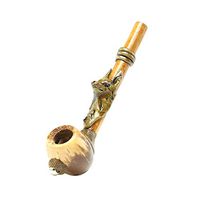Fox Tobacco Smoking Handcrafted Pipe, 5.5" Spoon Hand Pipe - MADE IN THE ANDES