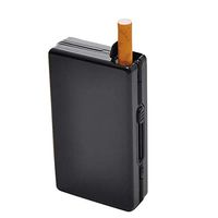 Housweety Cigarette Case Holder Box for 10 Cigarettes Black