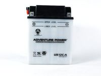 UPG Flooded Cell Motorcycle Battery - 12V, 6.5 Amps, Model# UB12CA