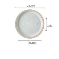 AXZHYX Bowl Plate, Family, Japanese Salad Plate, Creative Ceramic disc Tableware Hotel Tableware Home Noodles Boiled Fish Soup Bowl (Color : Set Of2)