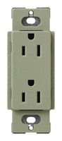Lutron SCR-15-GB Satin Colors 15A Electrical Socket Duplex Receptacle, Greenbriar