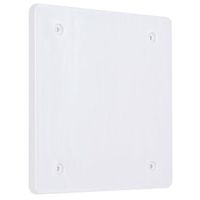 2-Gang Weatherproof Cover, Plastic, Blank, White