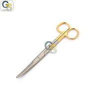 G.S Dental Scissors Mayo 5.50" Curved CARB-N-SERT Blades Best Quality