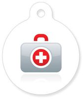 Medical Tags - Breathing Disorders - White Cross Symbol
