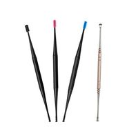 Healifty 4pcs Silicone Ear Pick Double End Ear Pick Spiral Ear Cleaning Spoon Ear Care Cleaning Tools for Adult Women Men