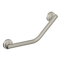 Moen RA8716D1GBN 16-Inch Angled Grab Bar, Brushed Nickel