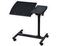 Adjustable Angle & Height Rolling Laptop Desk Table Stand Tray Over Bed Hospital :New by WW shop
