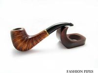 Exclusive Wooden Pipe "Shell" Tobacco Pipe/pipes Smoking Pipes/pipe. Handcrafted Wood Pipe Fits 9mm Filters