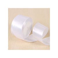 White Pink Black Blue Red Green Purple Yellow Satin Ribbons Christmas Halloween Wedding Birthday Party Gift Box Wrapping Ribbons,White,15Mm