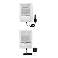 Gomadic Car and Wall Charger Essential Kit for The Amazon Kindle (1st Generation) - Includes Both AC Wall and DC Car Charging Options with TipExchange