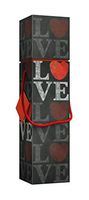 Gift Box, Lafite Wine Gift Box, EZ Wine Caddy. Easy to Assemble and No Glue Required. (Love) Comes with Gift Tag, by Endless Art US