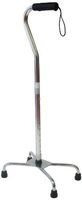 Karman Quad Cane with Small Base, Silver Frame