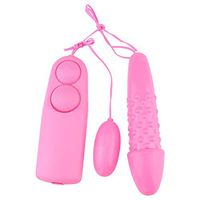 Yhua Female Muti'speed Wired Control Powerful Du'al Vib'rati'ng E'gg Body To'ol - Pink