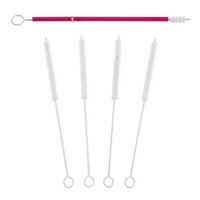 4pc 12-inch x 3/8-Inch Nylon Straw Brushes