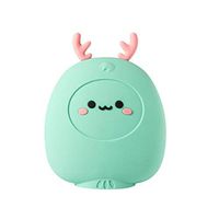 Healifty Winter Hot Water Bottle Silicone Water Bag (Green Deer)