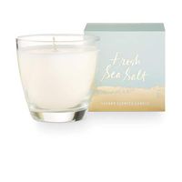 Illume Fresh Sea Salt Demi Boxed Glass, 4.8oz Candle, 4.7 oz, Clear