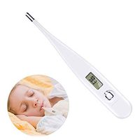 Digital Basal Thermometer for Fever Indicator Oral Armpit Underarm Rectum Flexible Waterproof Tip Fast Readings Thermometer for Baby Children Adults Kids