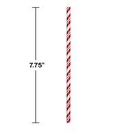 Classic Red Striped Paper Straws, 144 ct
