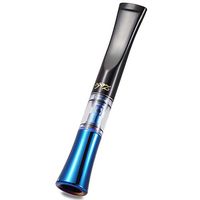 ZOBO Cigarette Filter Holder Portable Reusable Clean Tar Smoke Tobacco Filter Holder for Regular and Slim Size Cigarettes (High-Polish Blue Sapphire)