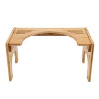 Adjustable Bamboo Potty Stool Chair, Squatting Toilet Stool, Ideal for anyone with toilet problems