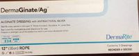 DermaRite DermaGinate/Ag Calcium Alginate + Ionic Silver - 12 Inch Rope