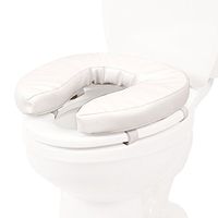 PCP Raised Toilet Seat Cushion, 2" High Padded Comfort Support, Universal Fit, Portable with Removable Fastening Straps