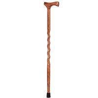 Brazos Walking Sticks Twisted American Hardwood Cane, 34 Inch, Made in the USA