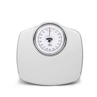 LEOO Extra-Large Dial Analog Precision Bathroom Scale, Analog Bath Scale - Measures Weight Up to 180KG. (Color : White)
